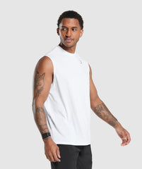 Oversized Performance Tank - White