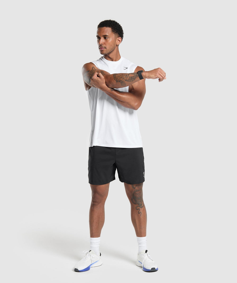 Oversized Performance Tank - White