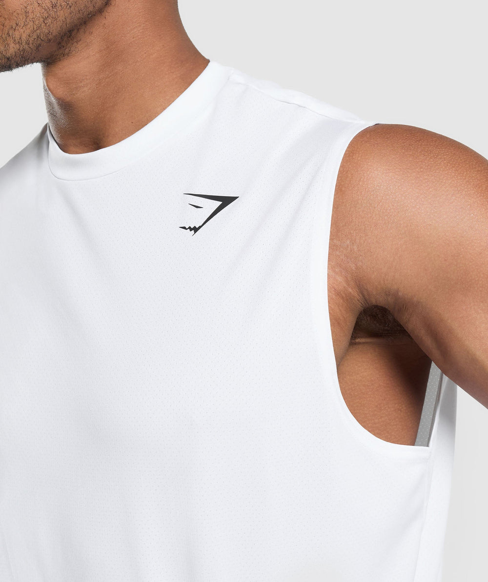 Oversized Performance Tank - White