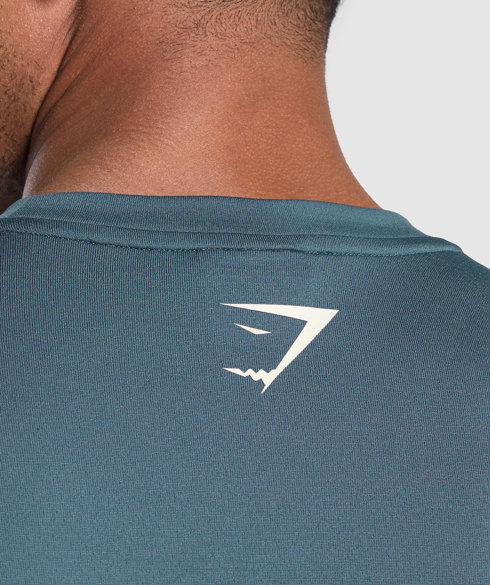 Script Graphic T-Shirt - Cargo Blue