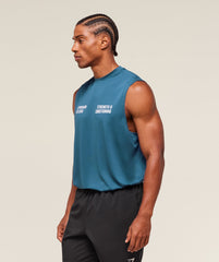 S&C Graphic Cut Off Tank - Success Blue