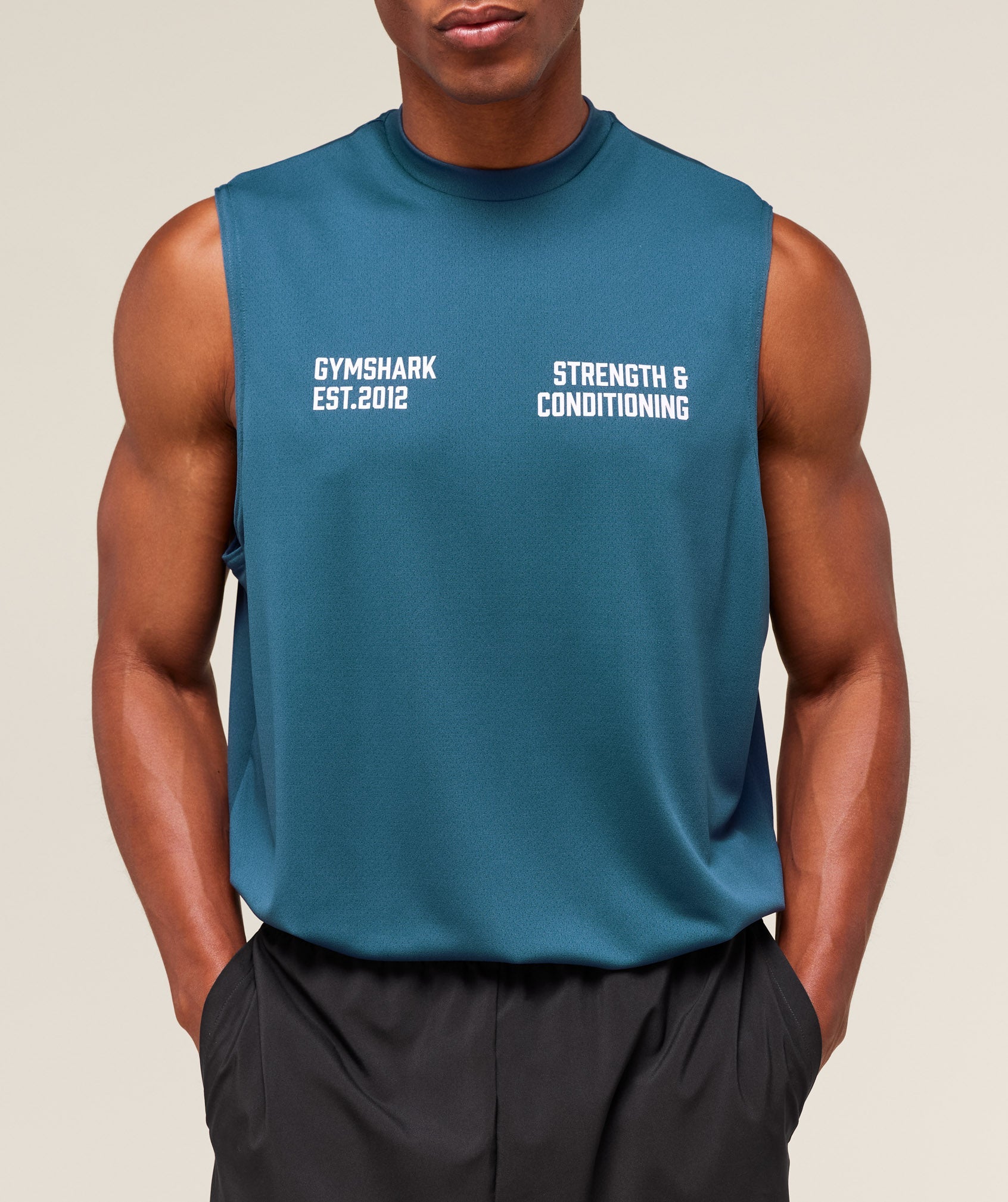 S&C Graphic Cut Off Tank - Success Blue