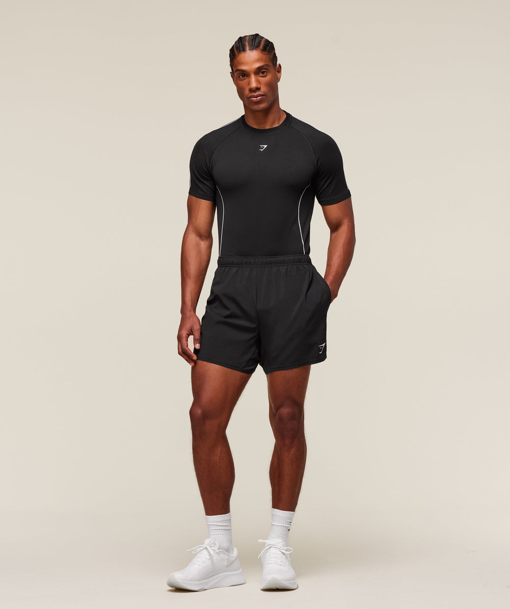 Clean Contour Seamless T-Shirt - Black/White