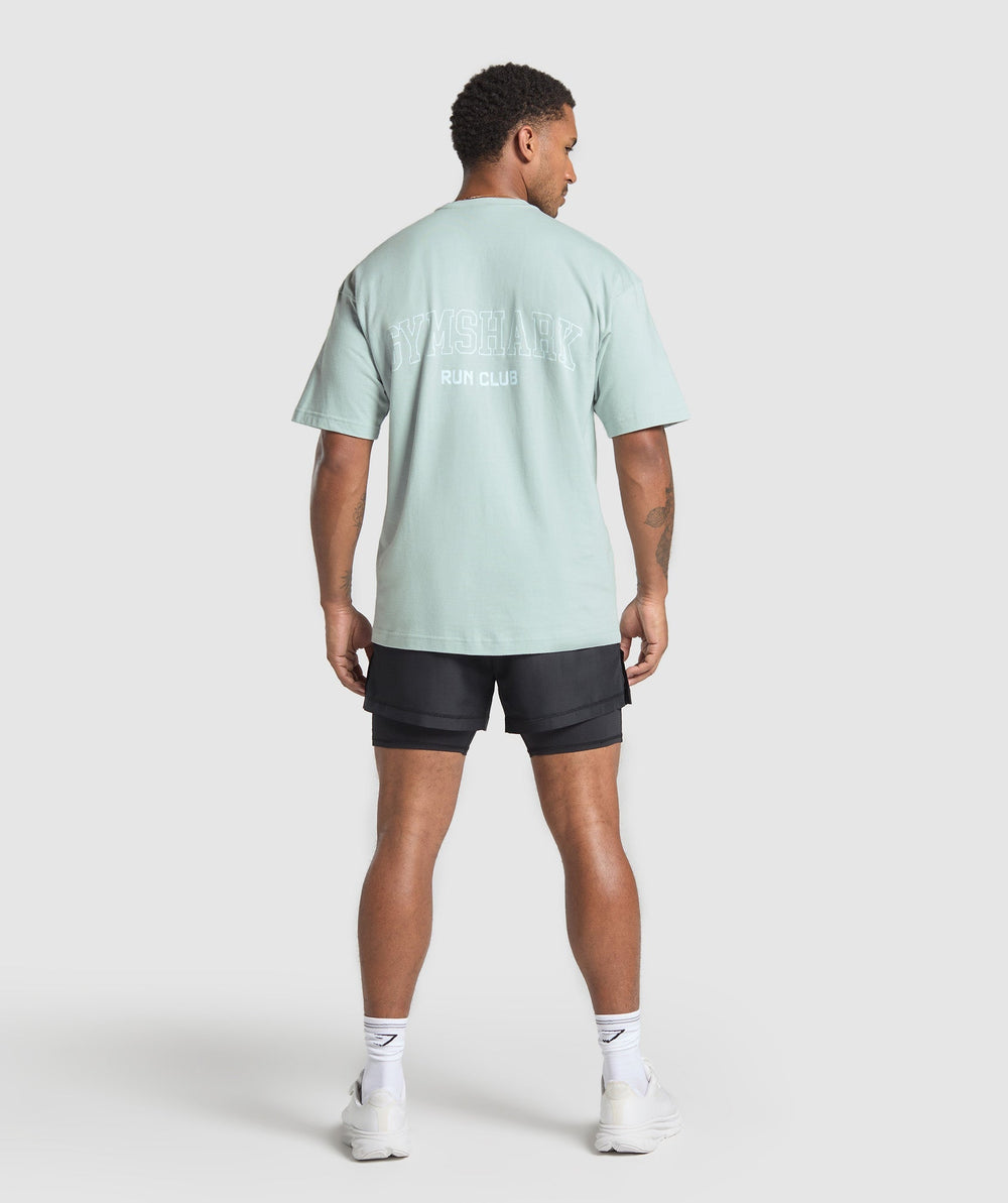 Running Graphic T-Shirt - Cool Blue