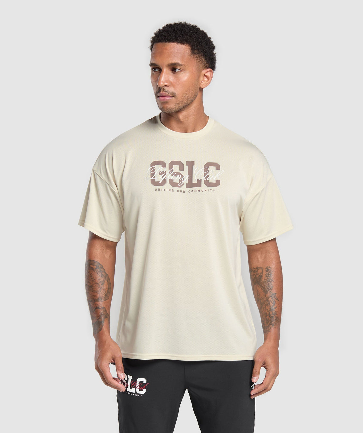 Script Graphic T-Shirt - Ecru White