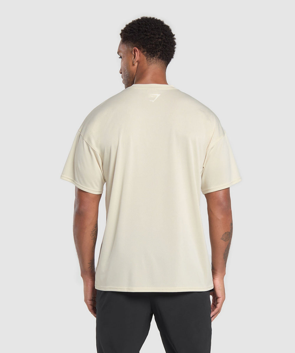 Script Graphic T-Shirt - Ecru White