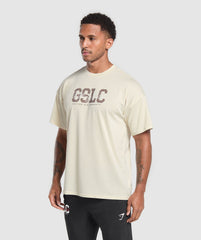 Script Graphic T-Shirt - Ecru White