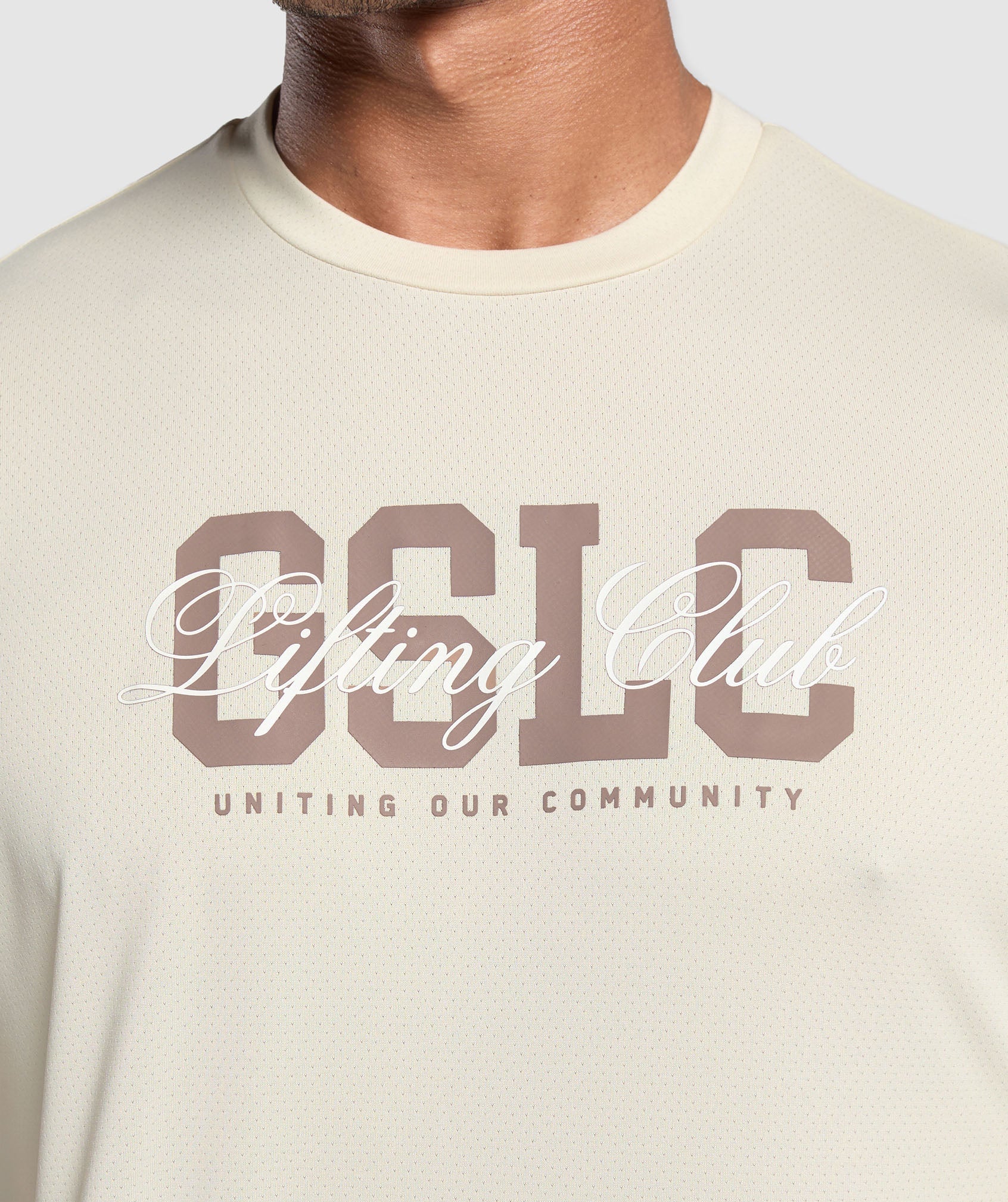 Script Graphic T-Shirt - Ecru White