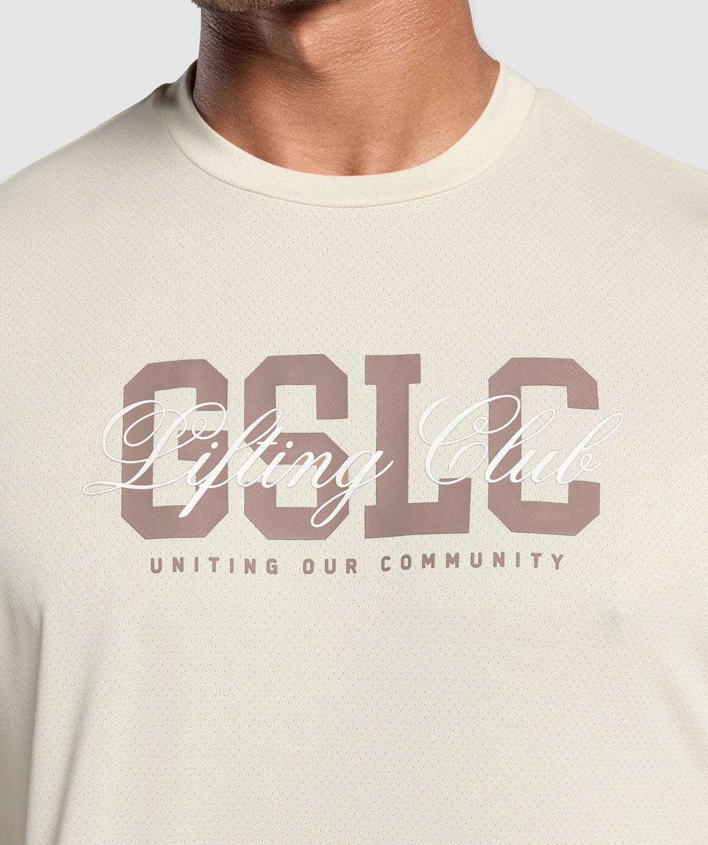 Script Graphic T-Shirt - Ecru White