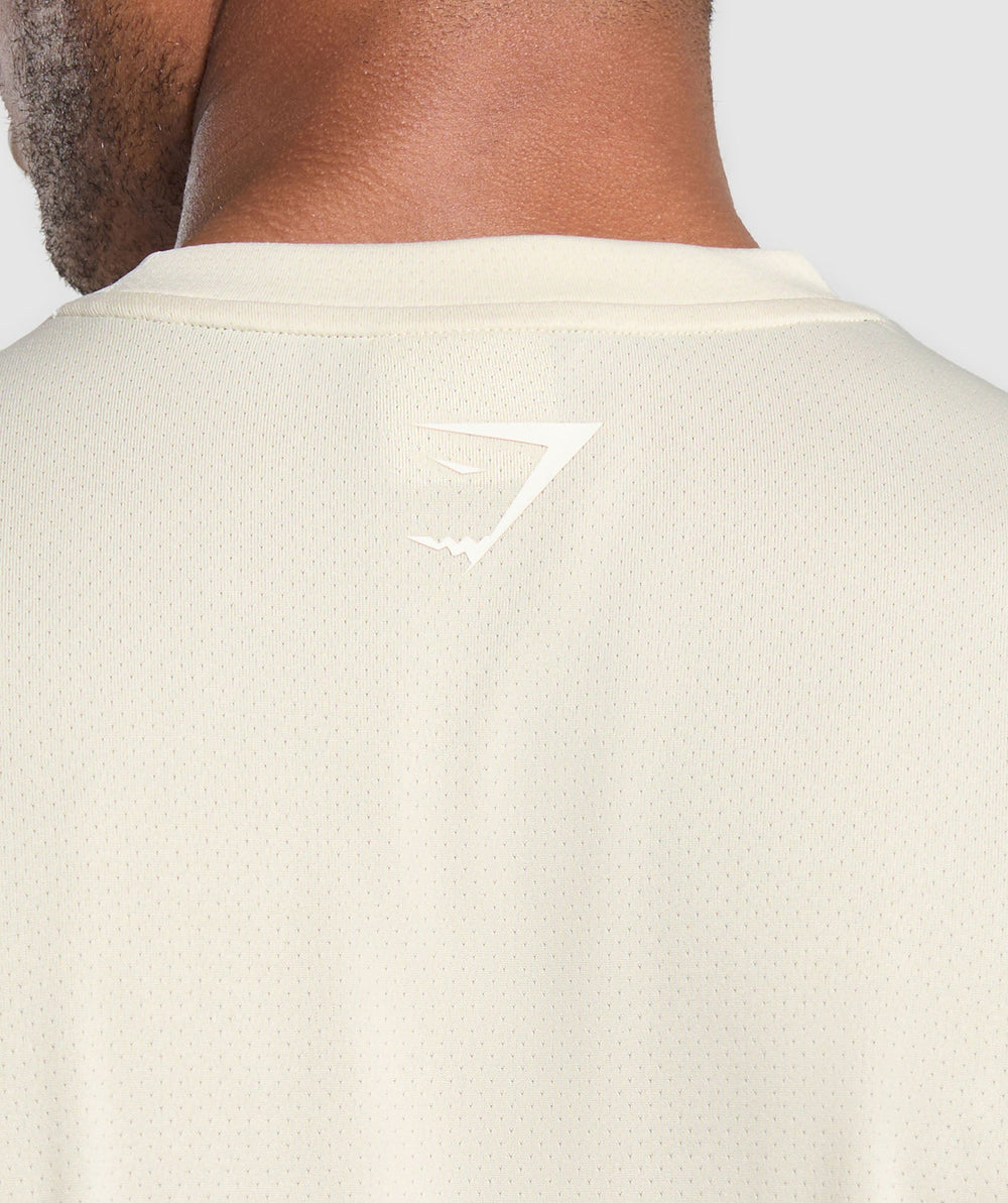 Script Graphic T-Shirt - Ecru White