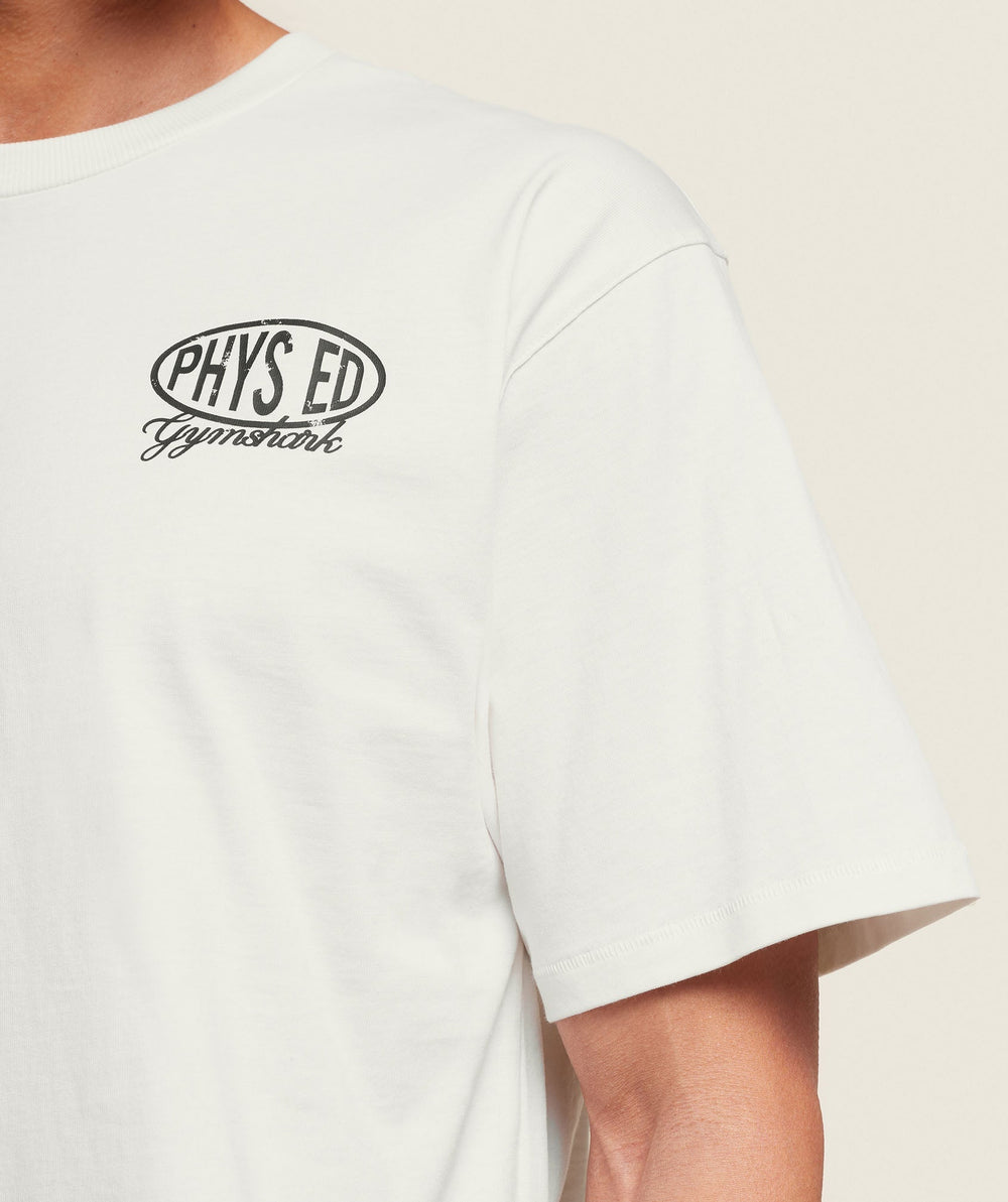 Phys Ed T-Shirt - Soft White