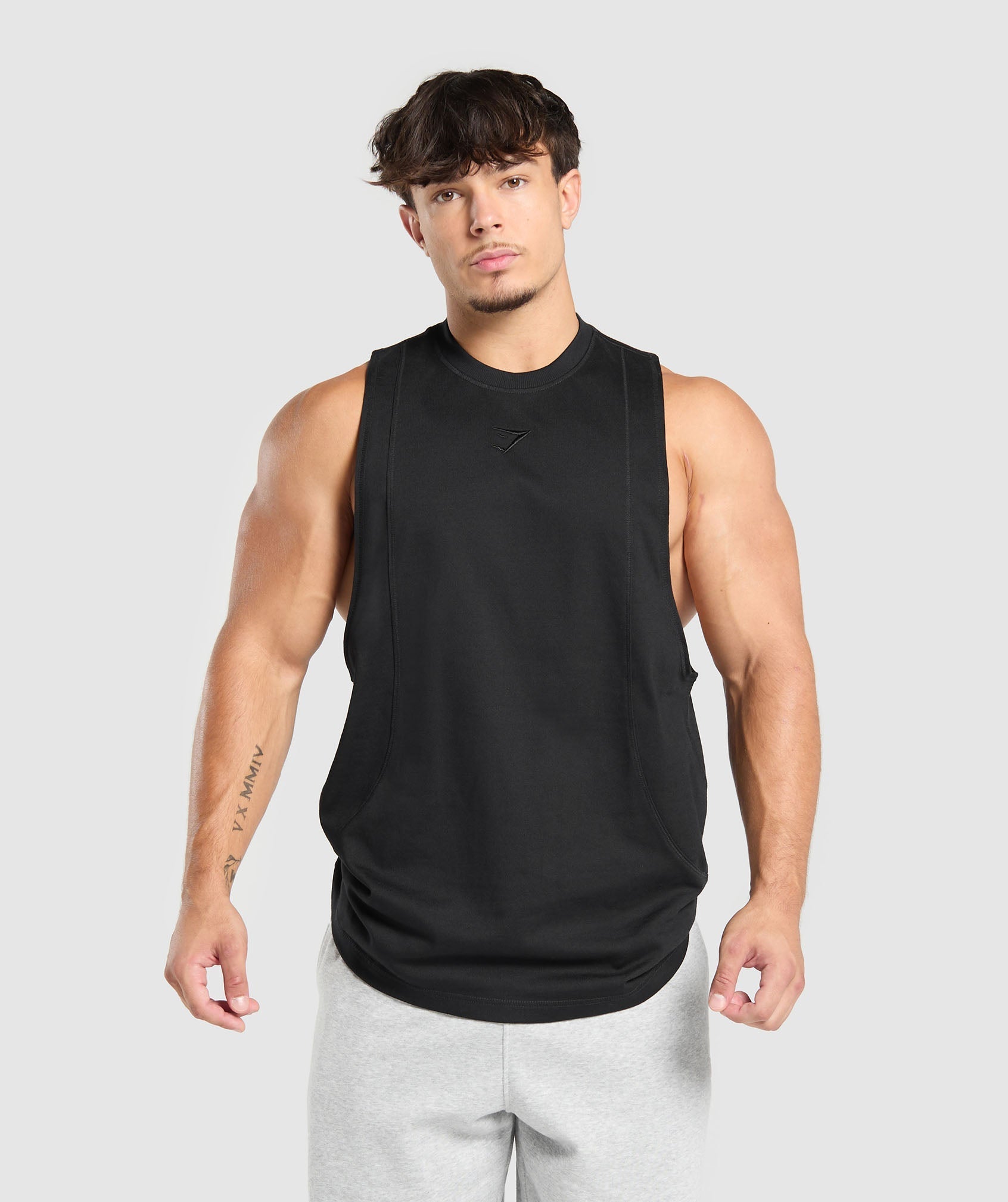 Premium Lifting Drop Arm Tank - Black
