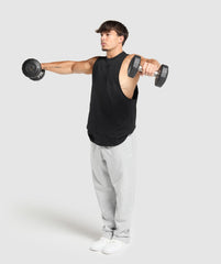Premium Lifting Drop Arm Tank - Black
