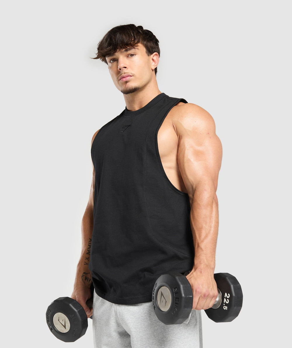 Premium Lifting Drop Arm Tank - Black