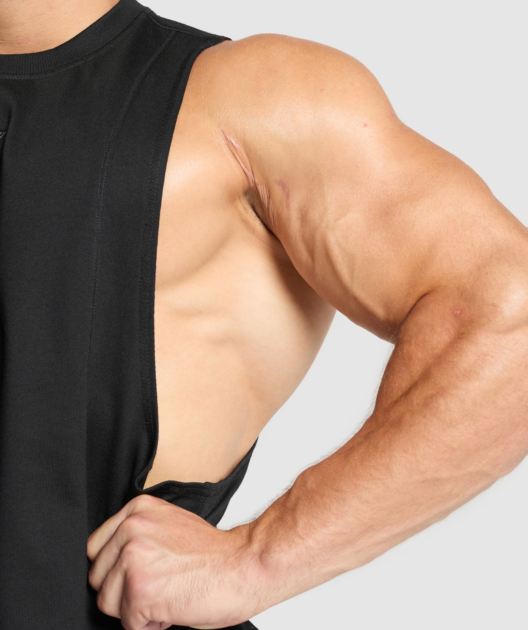 Premium Lifting Drop Arm Tank - Black