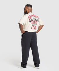 Lifting Club T-Shirt - Oat White/Conditioning Red