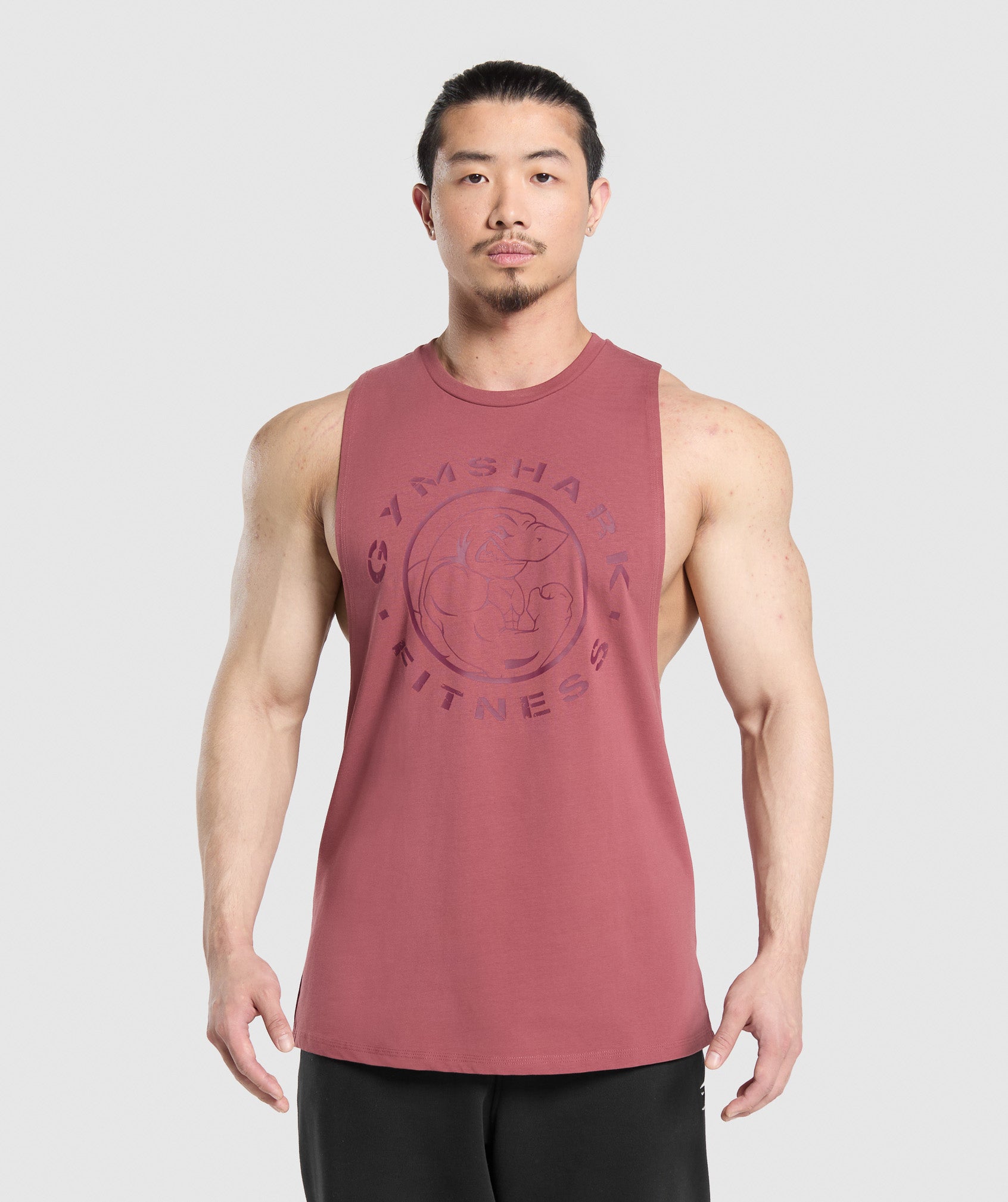 Legacy Drop Arm Tank - Washed Berry Pink