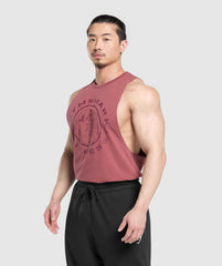 Legacy Drop Arm Tank - Washed Berry Pink