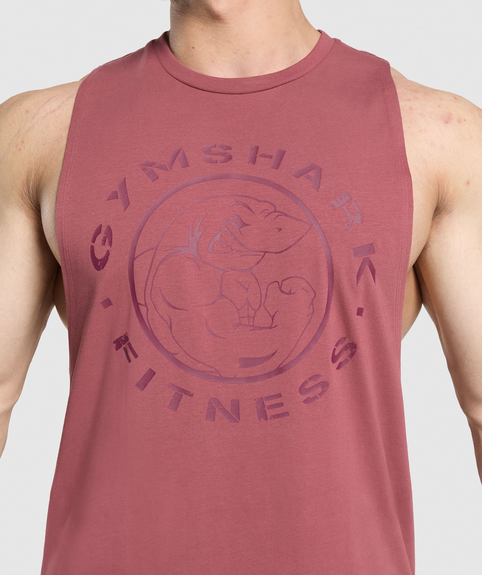 Legacy Drop Arm Tank - Washed Berry Pink