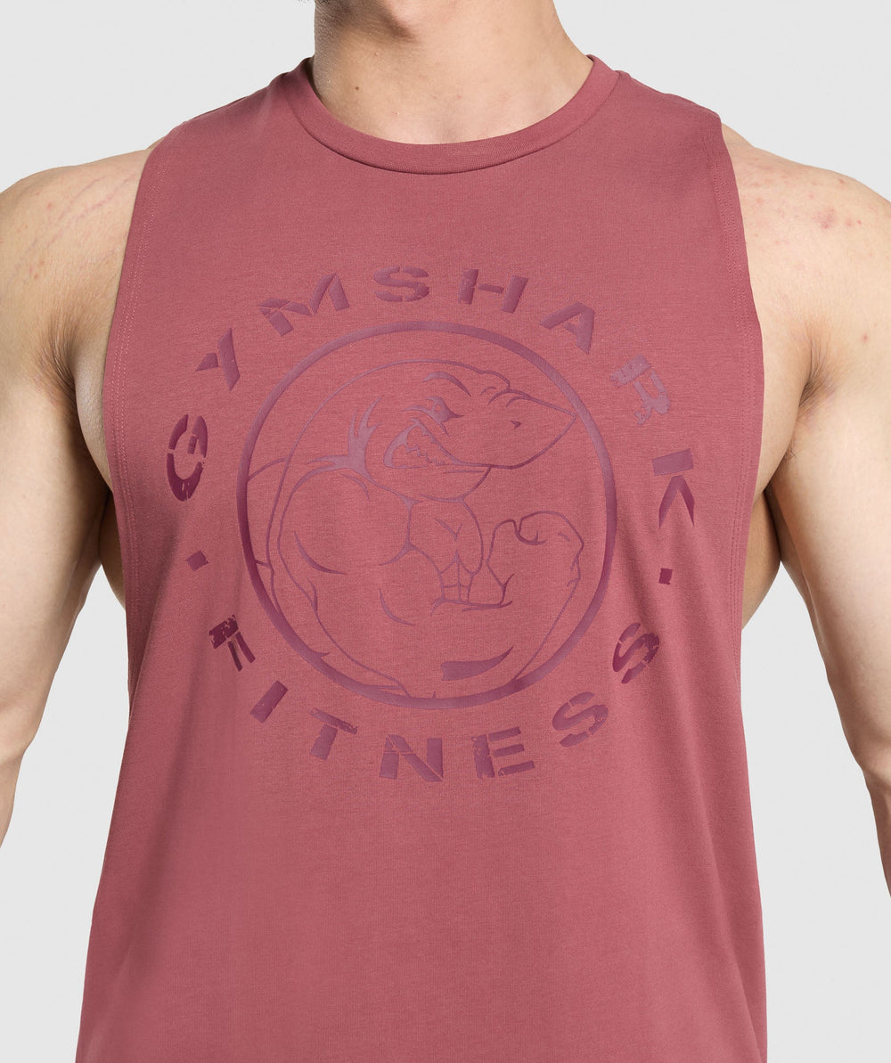 Legacy Drop Arm Tank - Washed Berry Pink