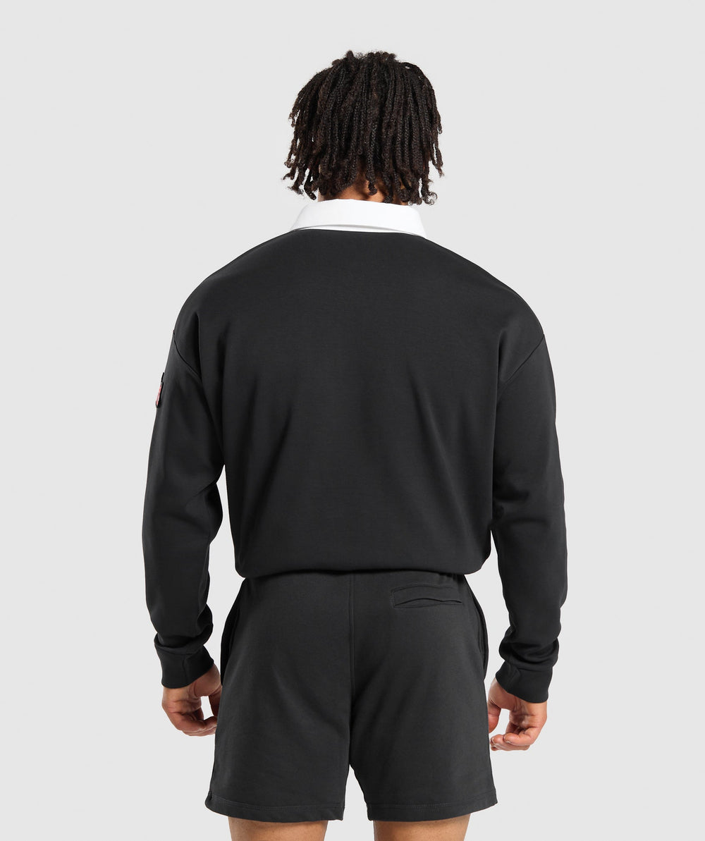 Rugby Shirt - Black/White