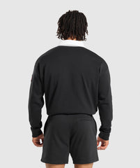 Rugby Shirt - Black/White
