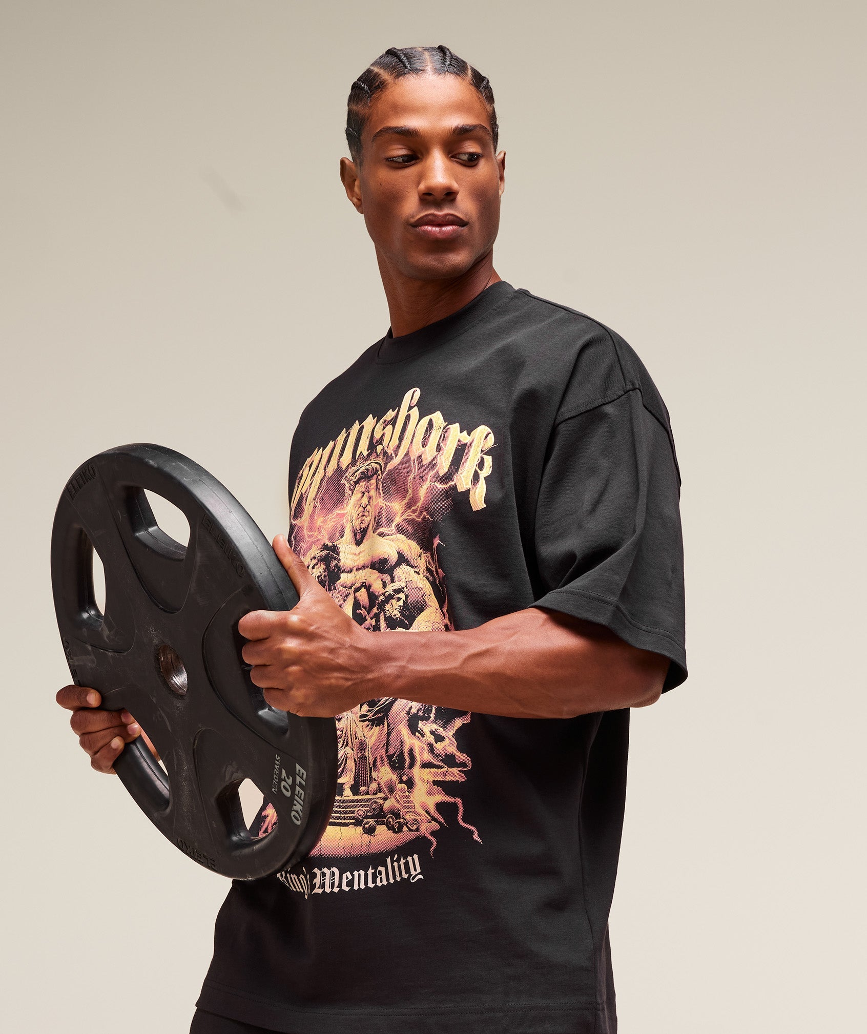 GS x Kingsgym Graphic Tee - Black