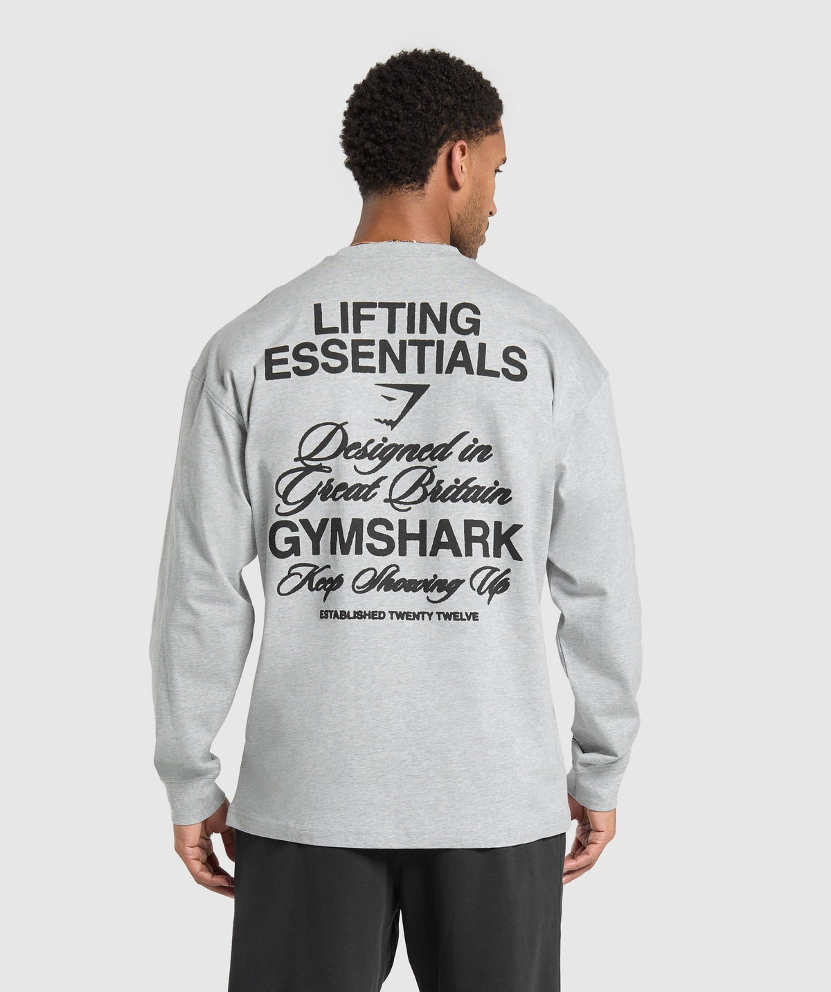 EST 2012 Long Sleeve T-Shirt - Light Grey Core Marl