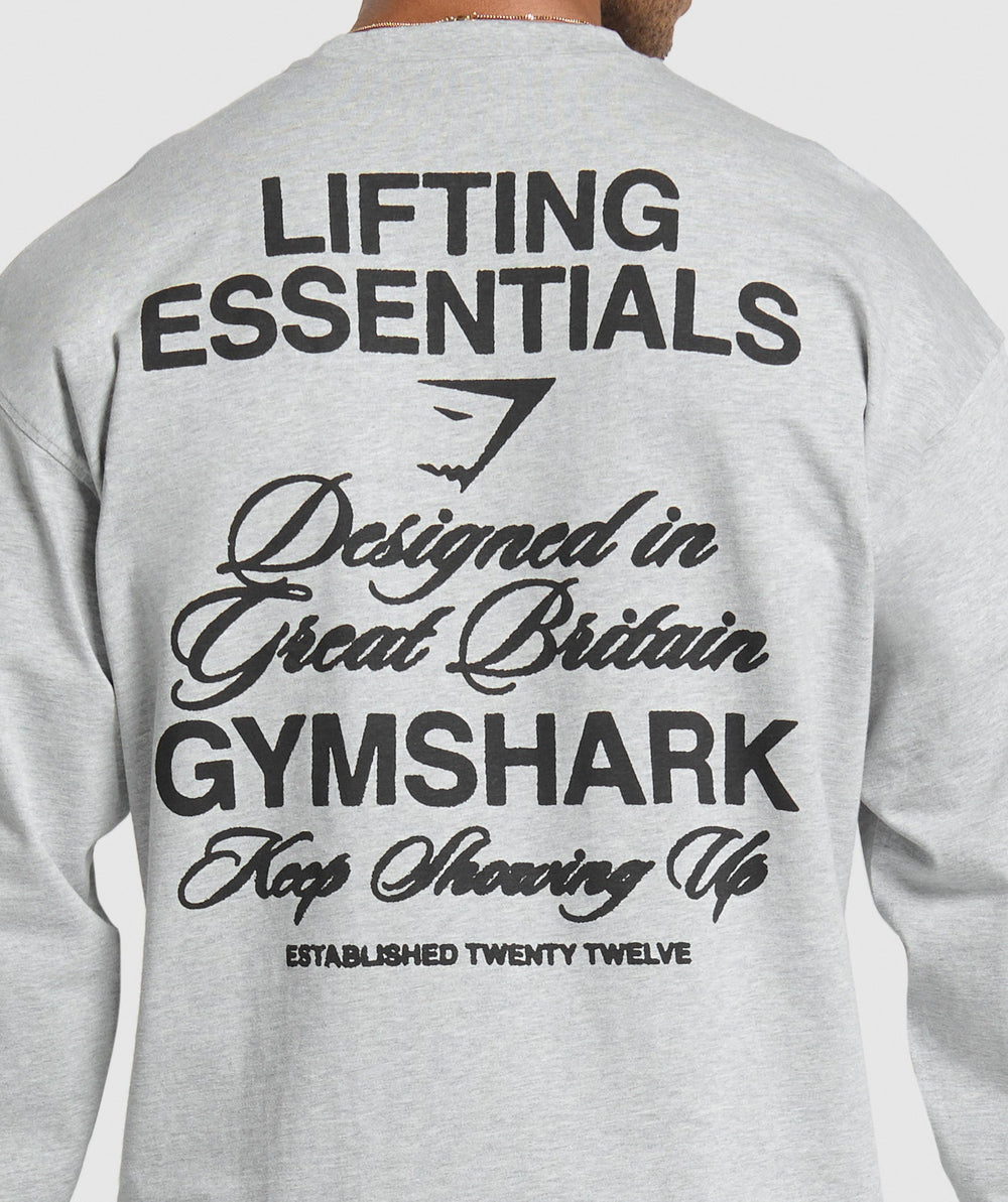 EST 2012 Long Sleeve T-Shirt - Light Grey Core Marl