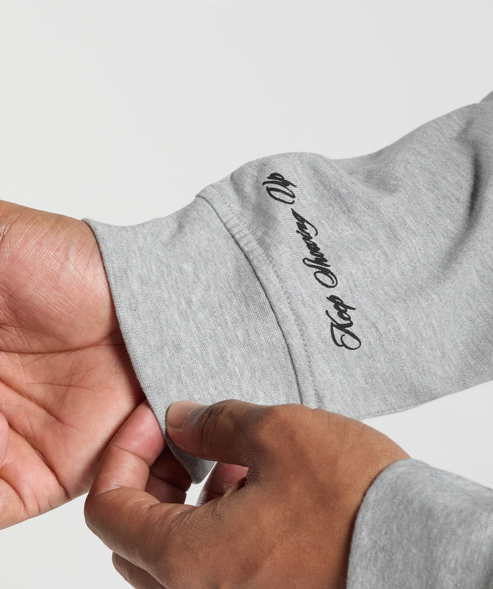 EST 2012 Long Sleeve T-Shirt - Light Grey Core Marl