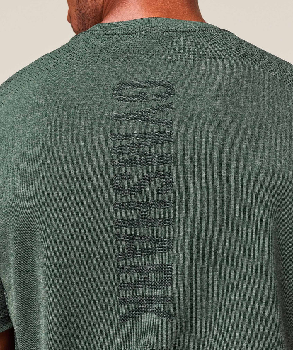 Lightweight Seamless T-Shirt - Chalk Green/Base Green