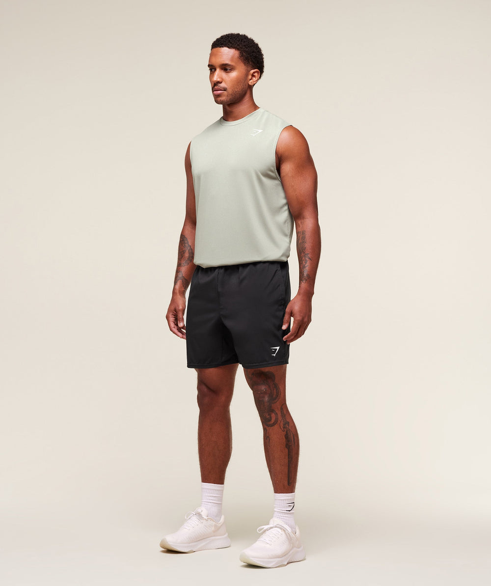 Oversized Performance Tank - Stone Grey