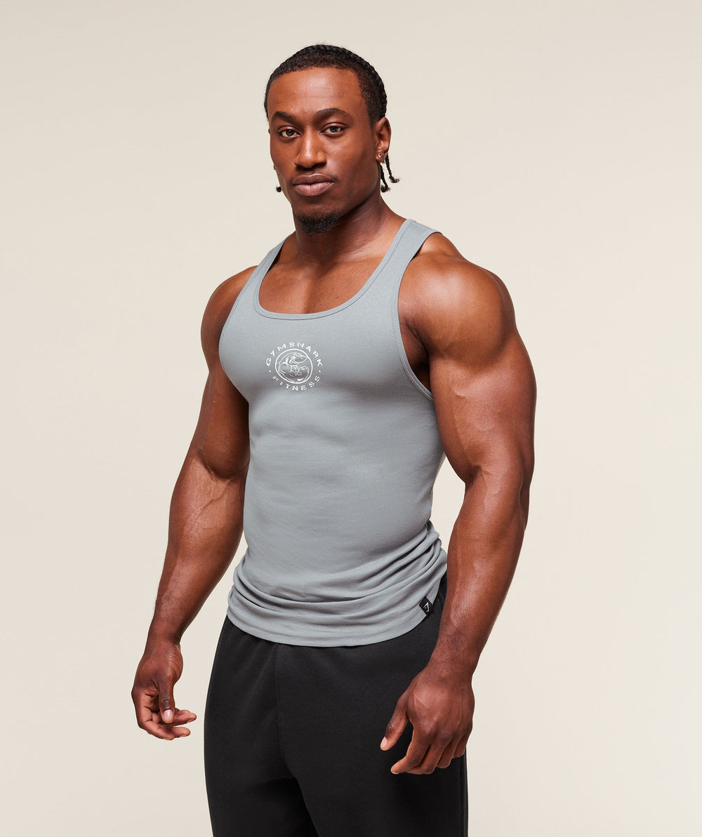 Legacy Ribbed Tank - Denim Grey