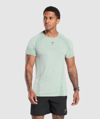 Apex Seamless T-Shirt - Cool Turquoise/Black