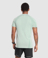 Apex Seamless T-Shirt - Cool Turquoise/Black