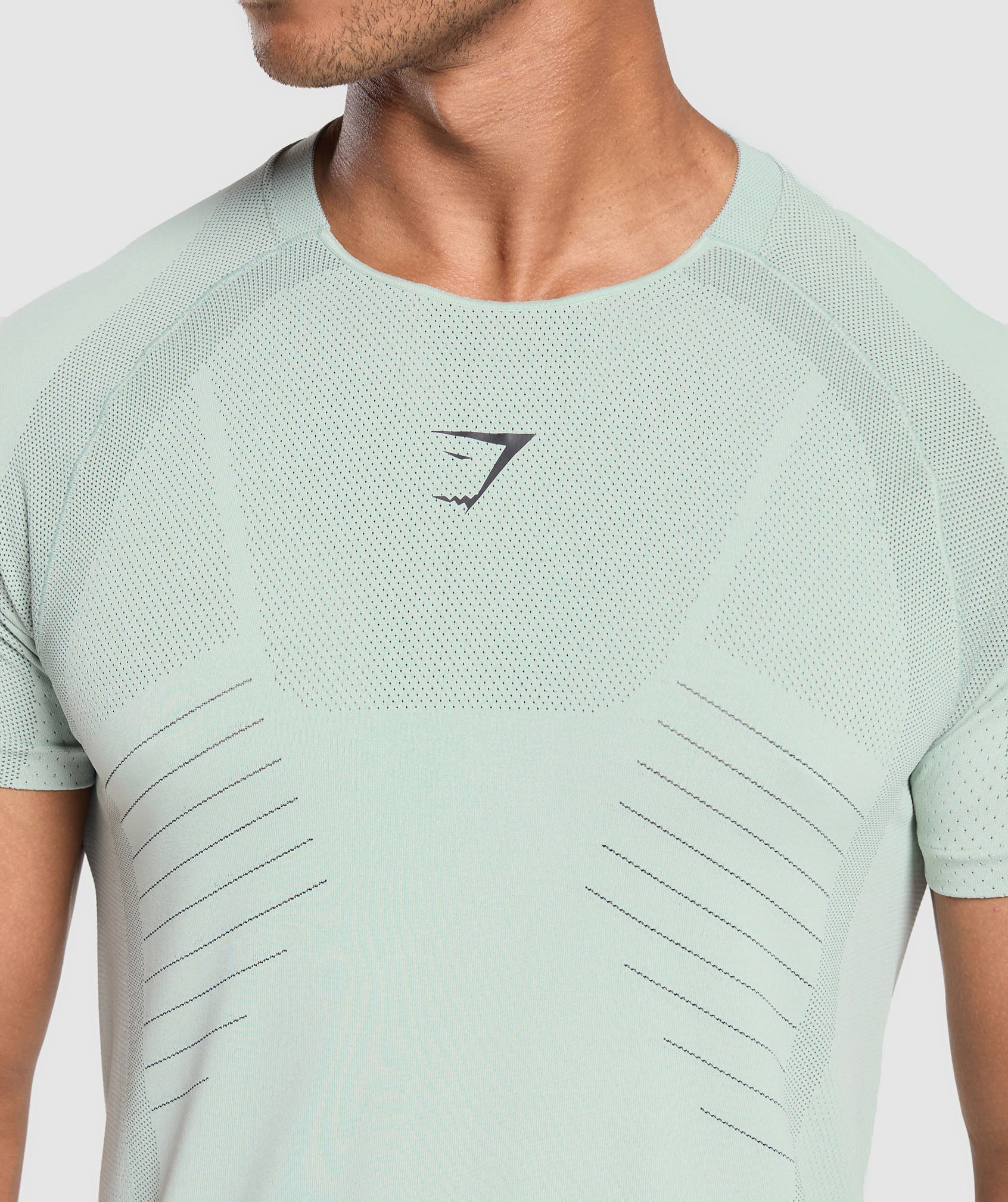 Apex Seamless T-Shirt - Cool Turquoise/Black