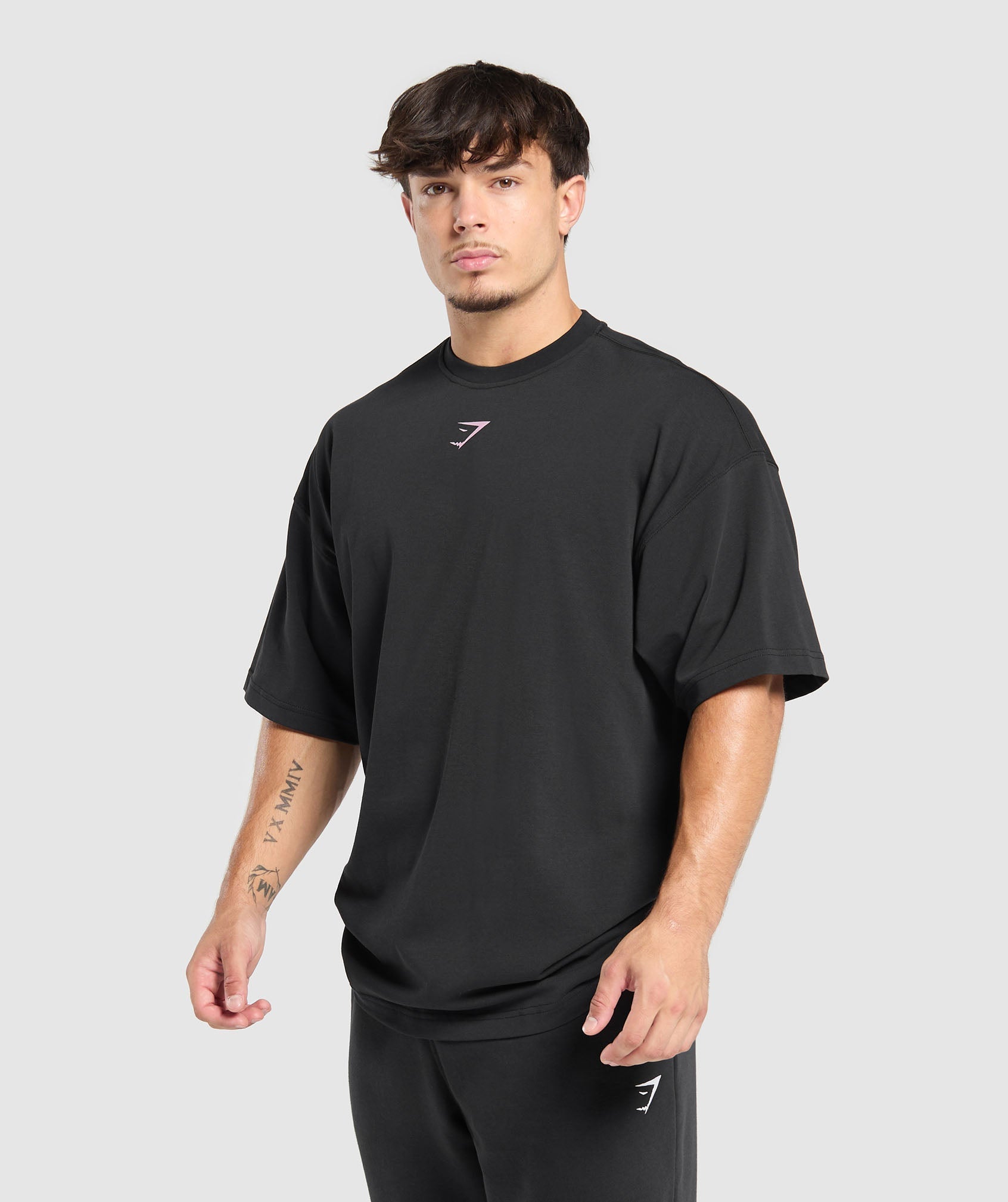 Lifting Club T-Shirt - Black/Dolly Pink
