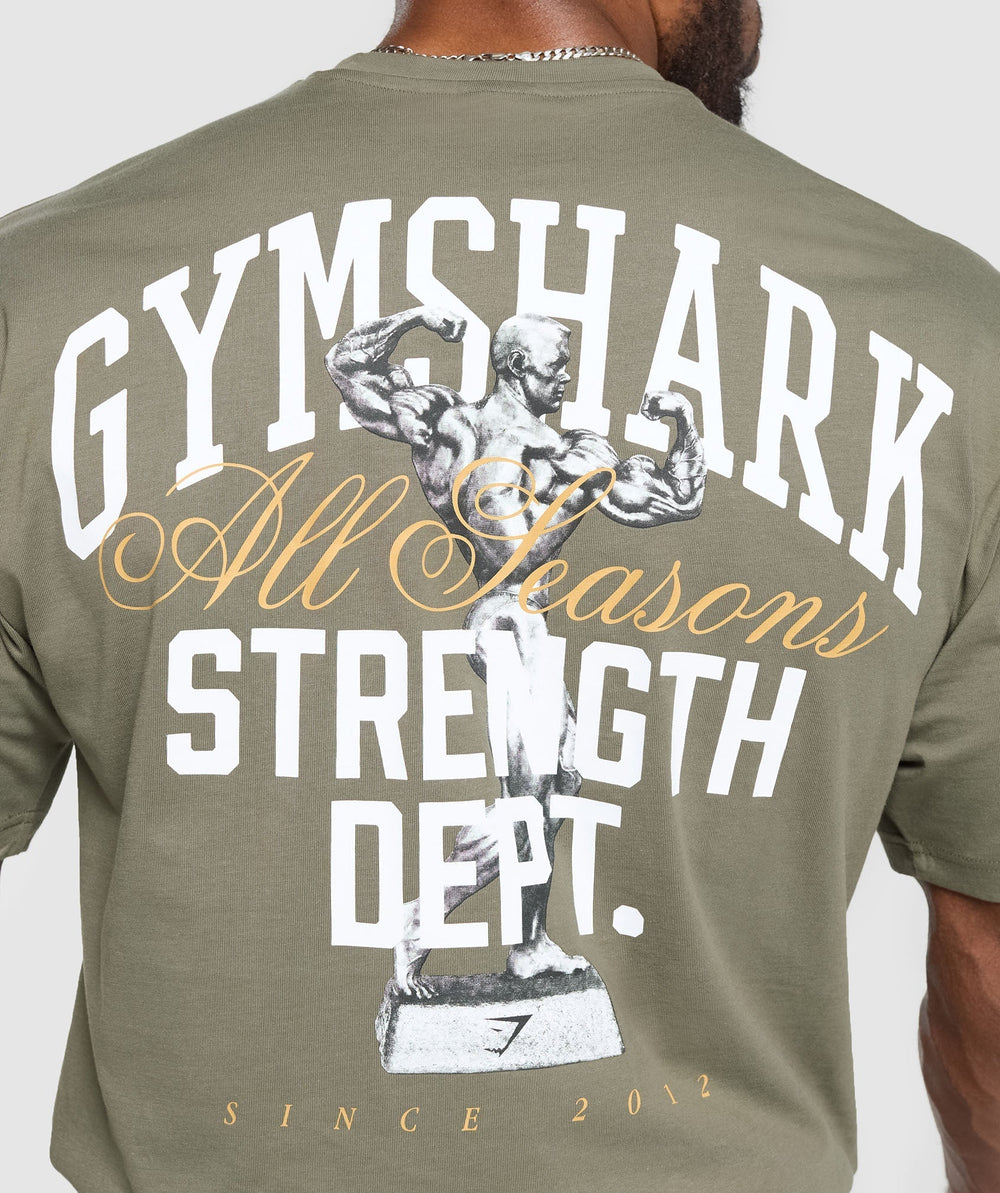 Trophy Graphic T-Shirt - Base Green