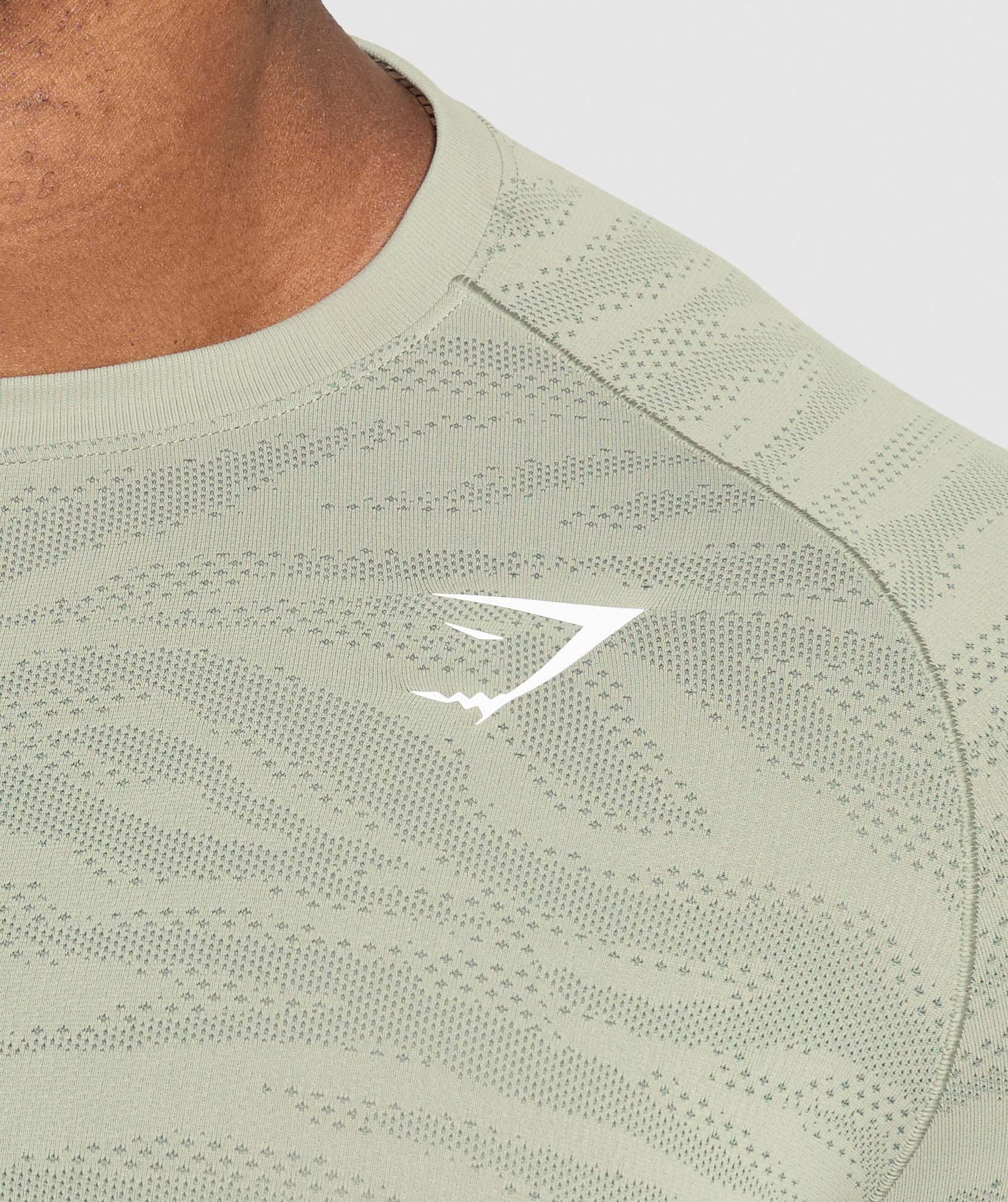Geo Animal Seamless T-Shirt - Chalk Green/Unit Green