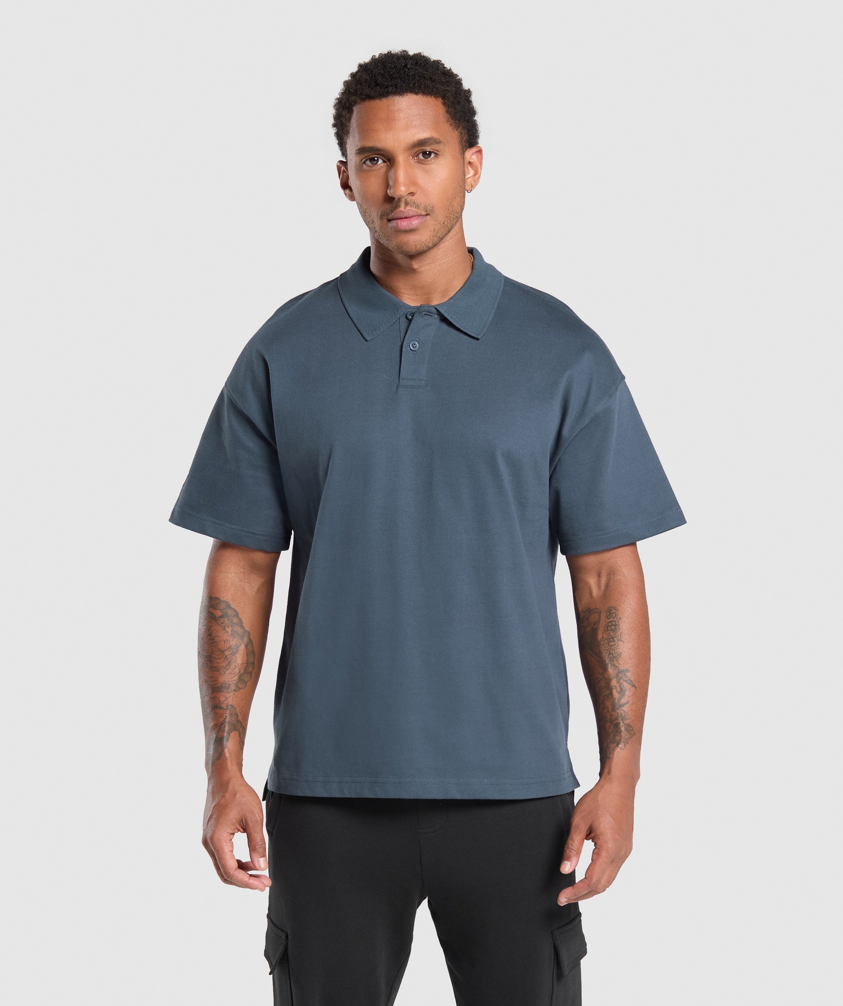Short Sleeve Polo - Cargo Blue