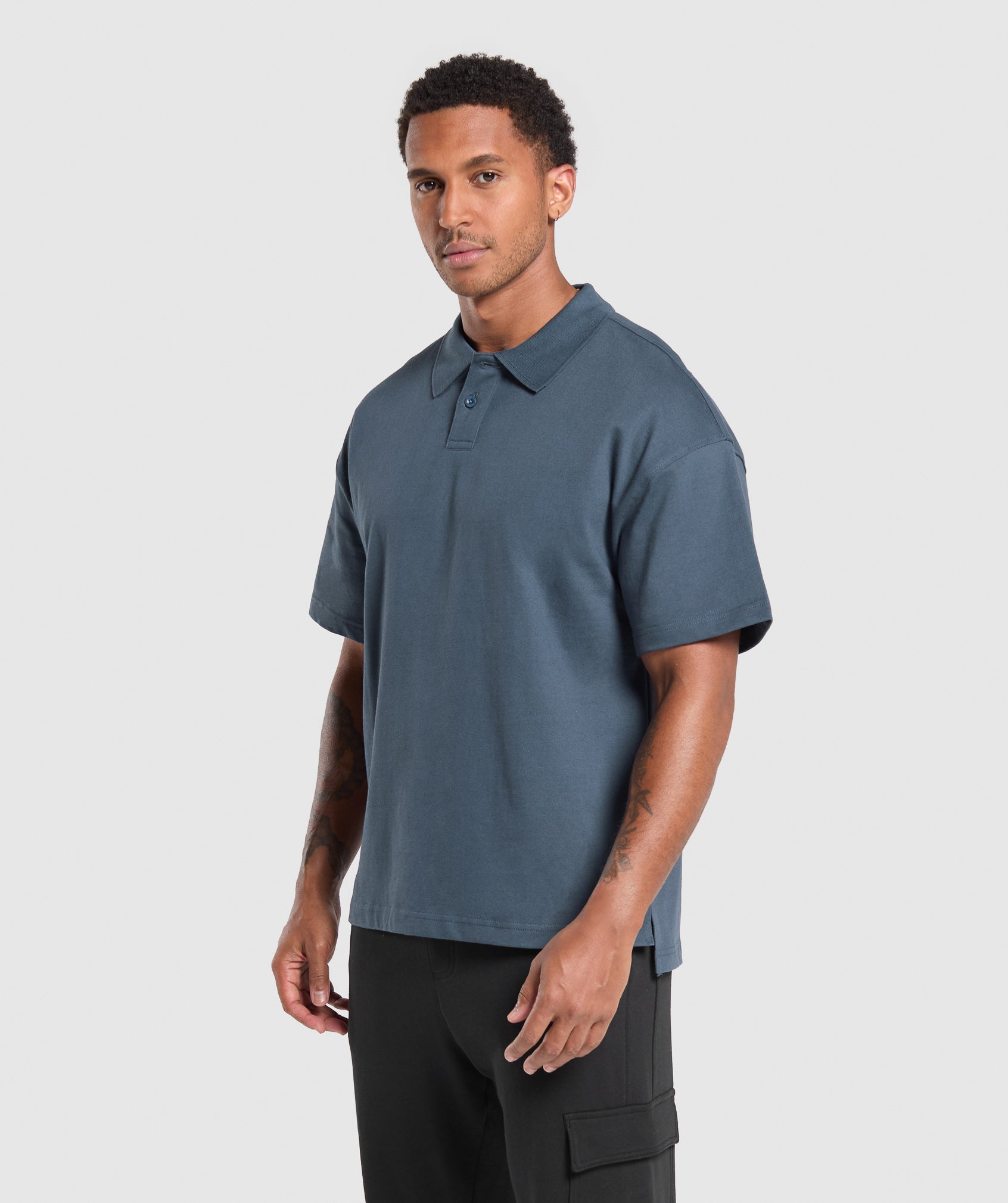 Short Sleeve Polo - Cargo Blue