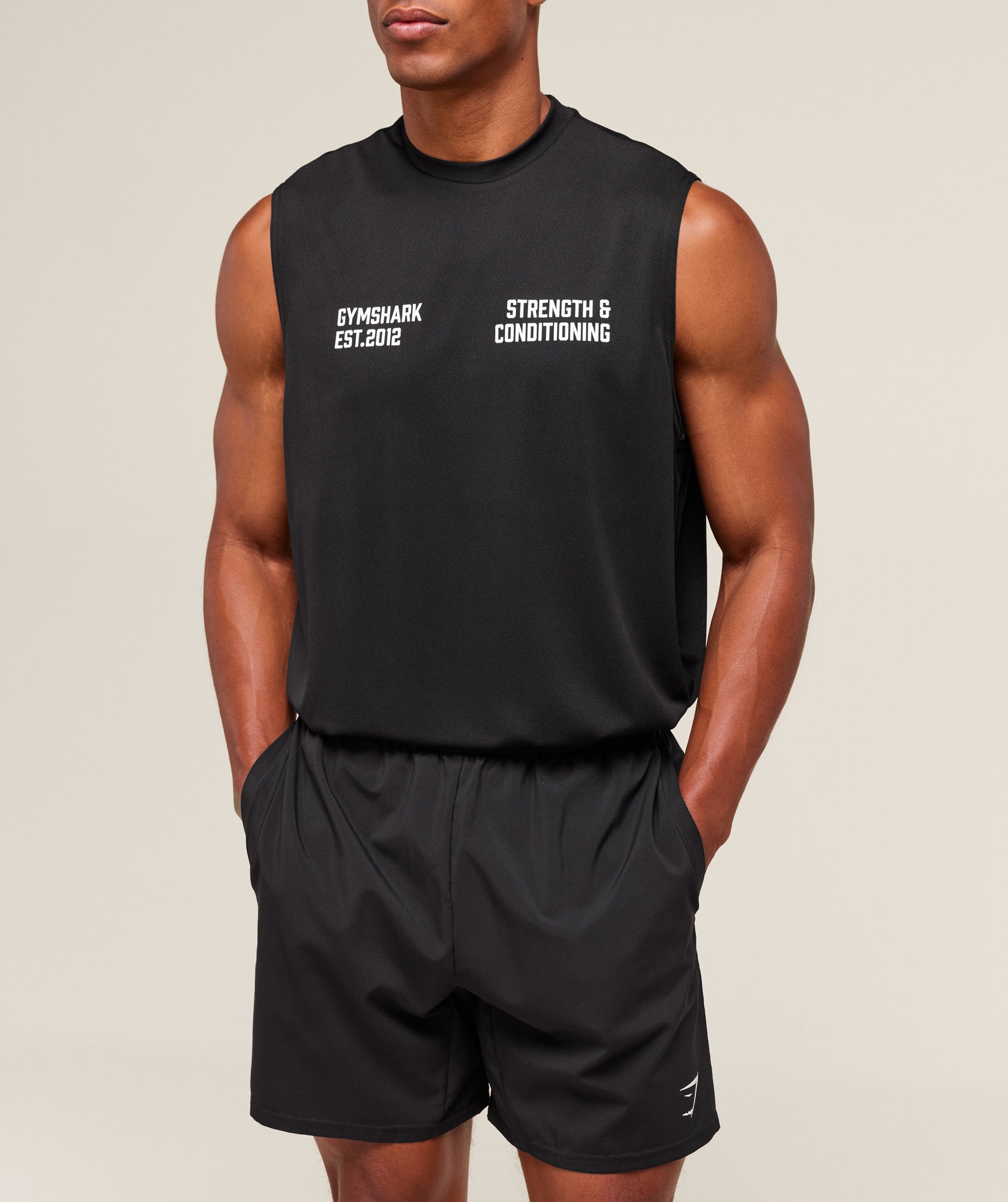 S&C Graphic Cut Off Tank - Black