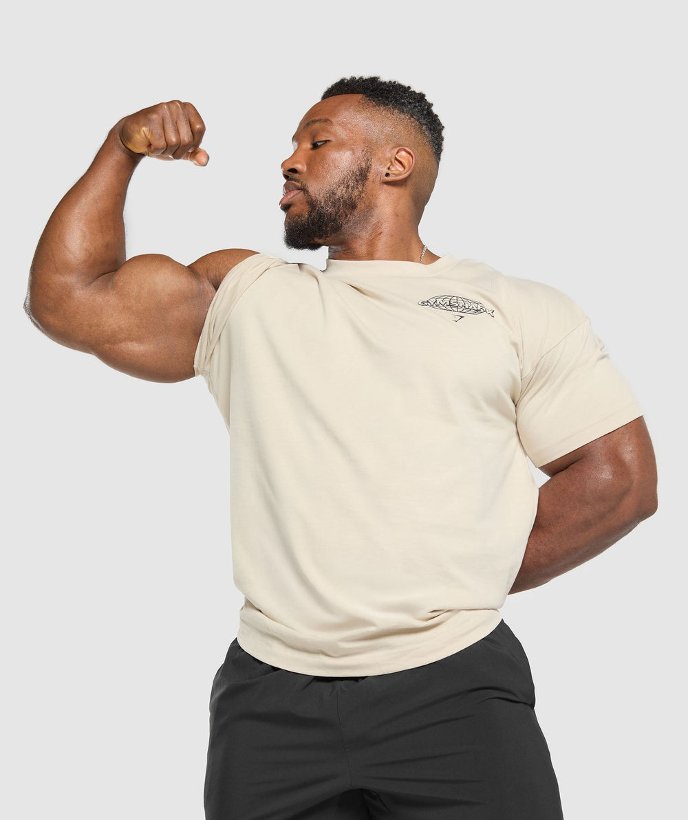 Worldwide T-Shirt - Cream Beige