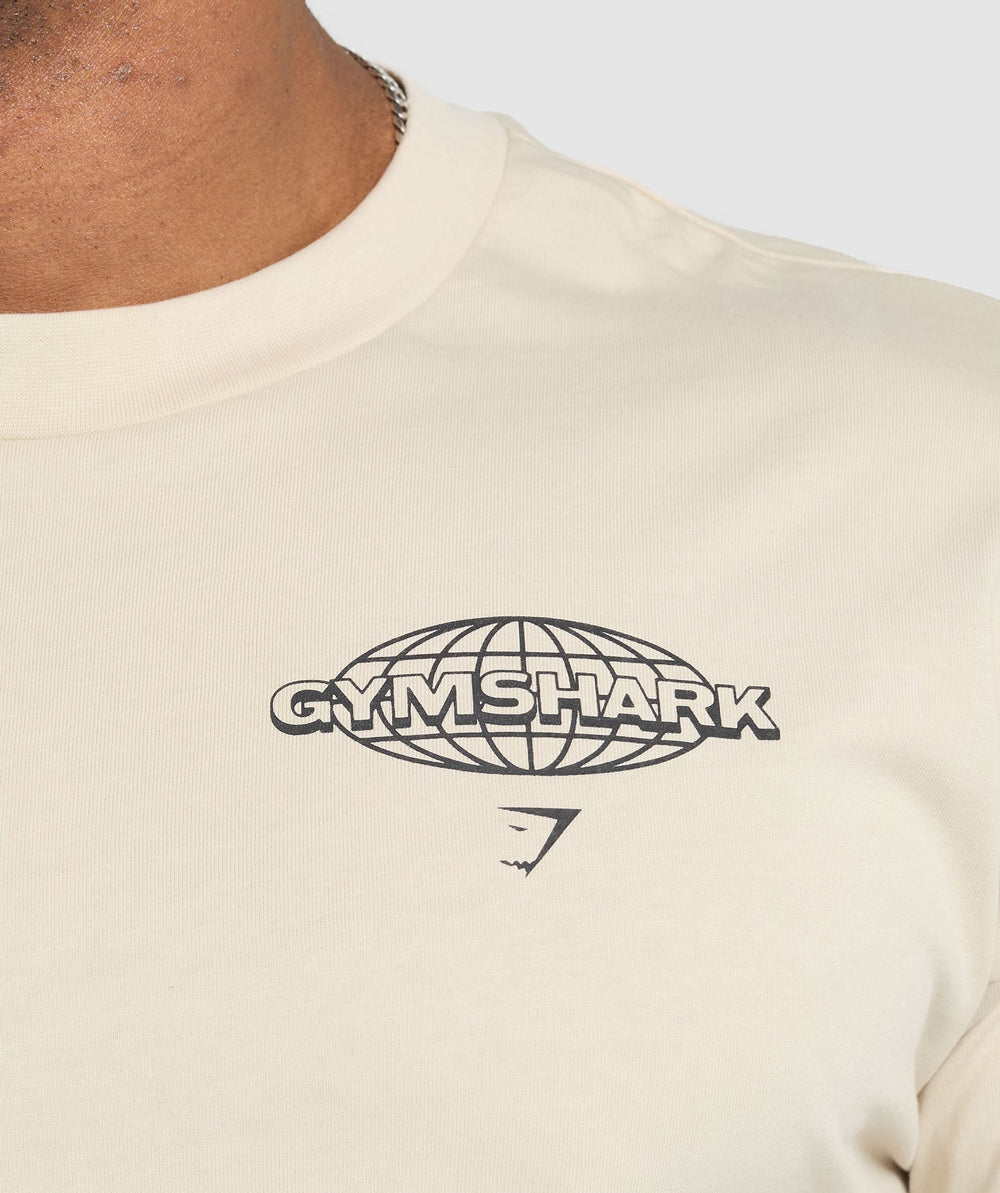 Worldwide T-Shirt - Cream Beige