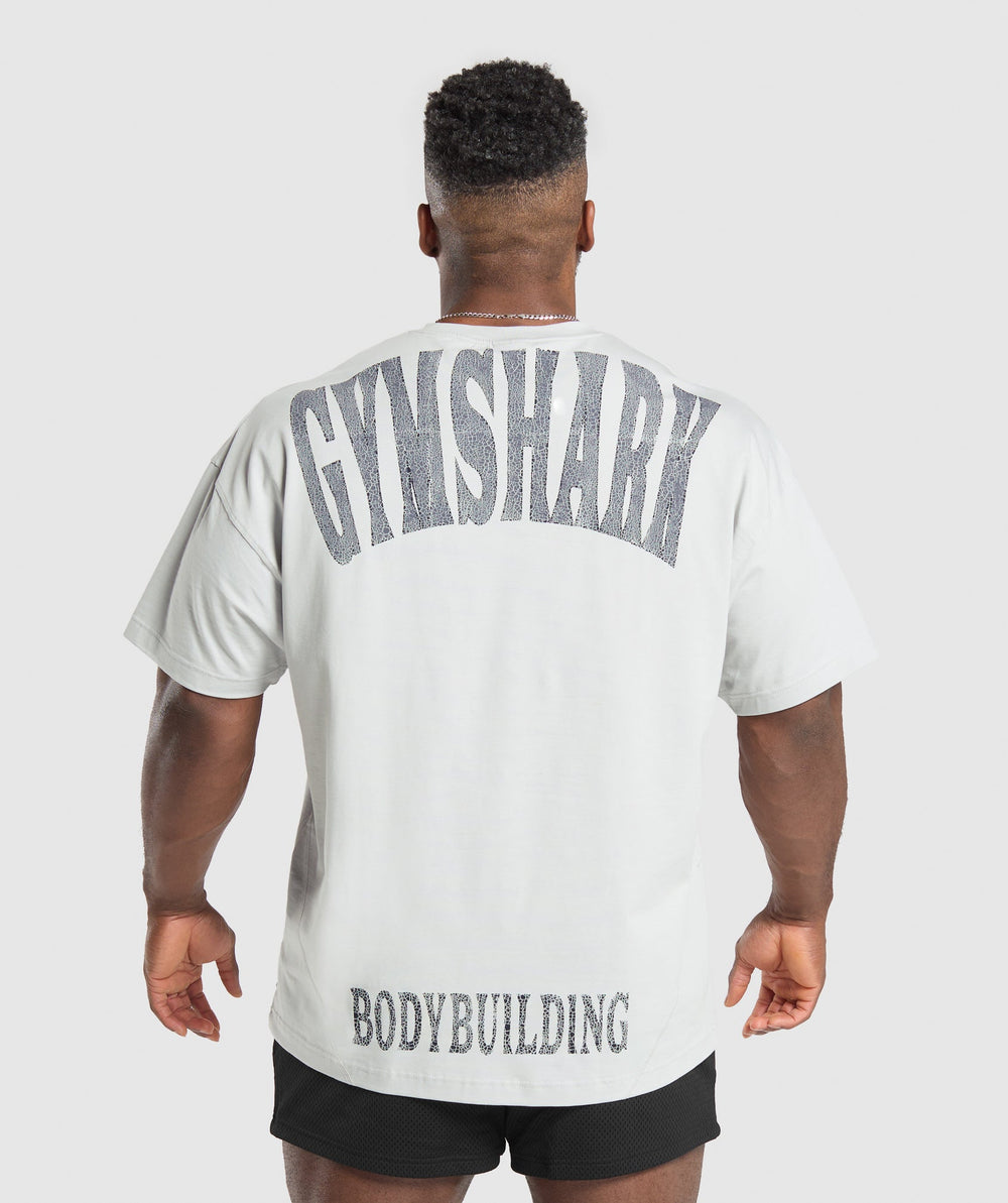 Bodybuilding Graphic Short Sleeve T-Shirt - Metal Grey