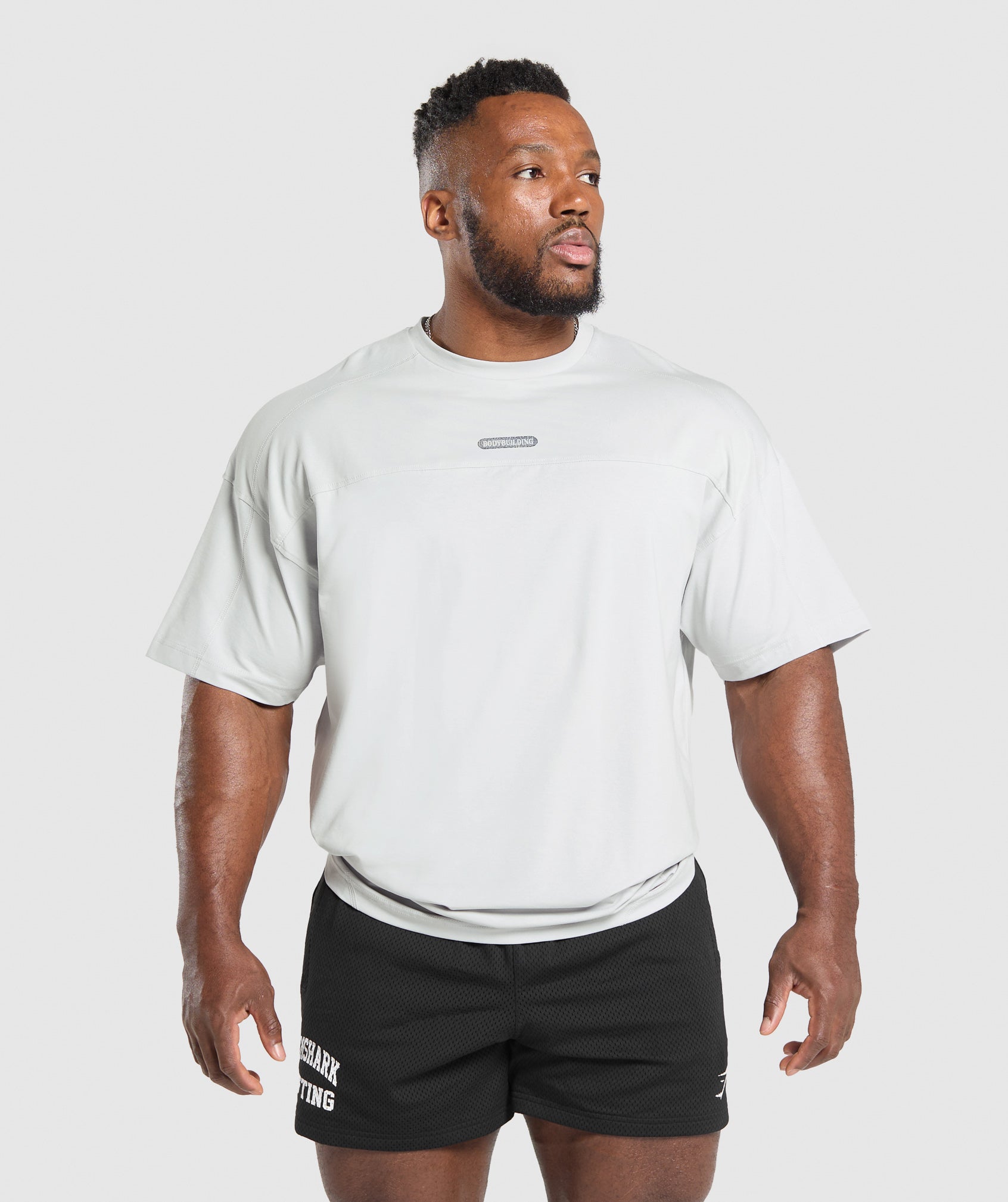 Bodybuilding Graphic Short Sleeve T-Shirt - Metal Grey
