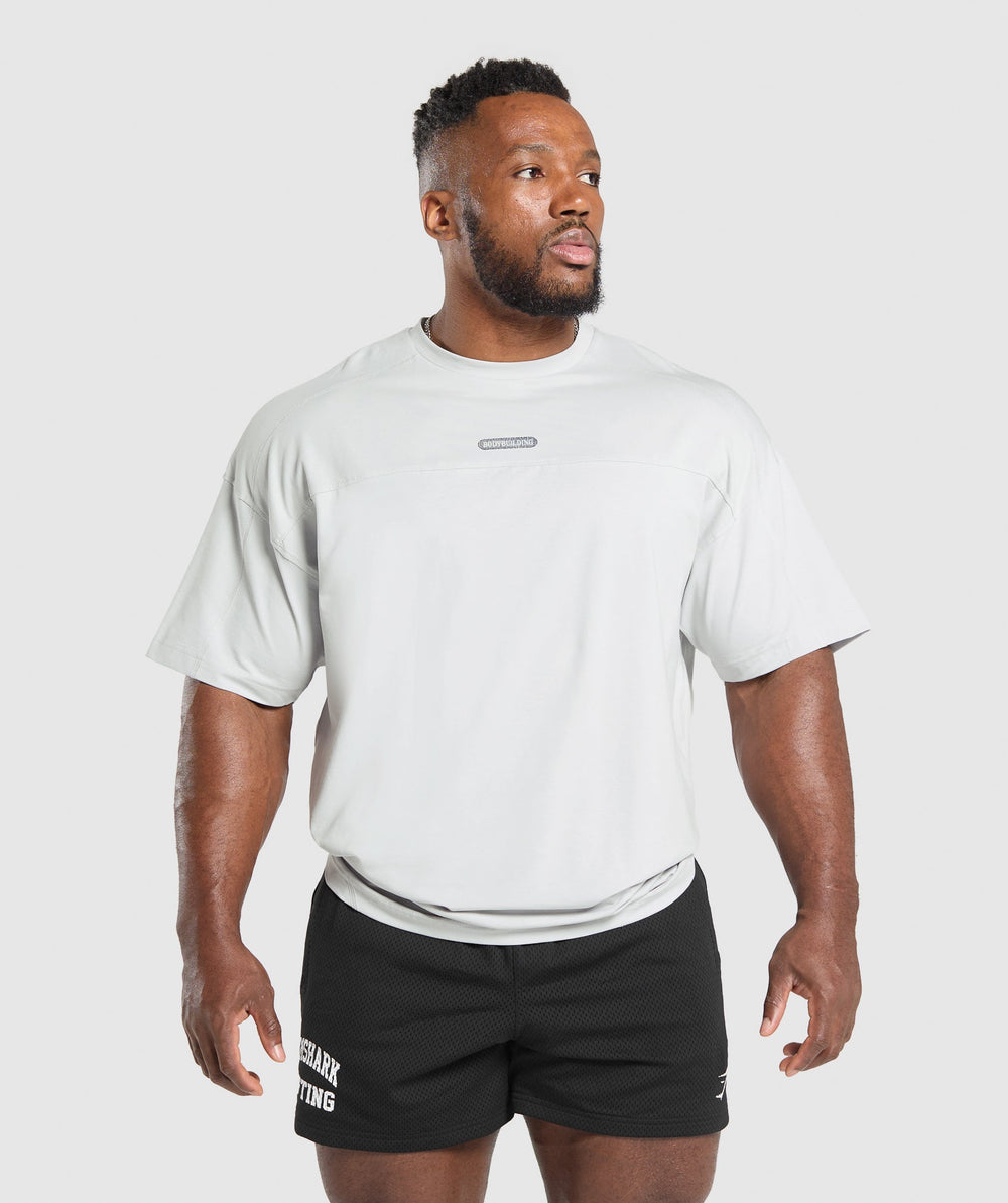 Bodybuilding Graphic Short Sleeve T-Shirt - Metal Grey