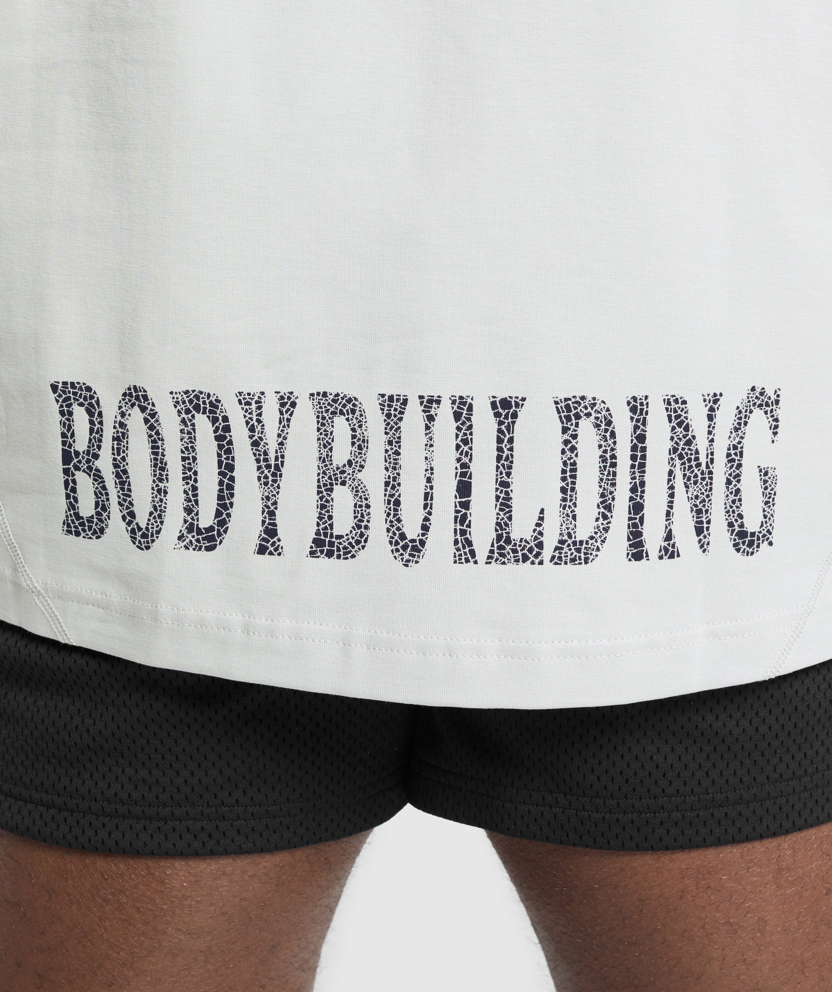 Bodybuilding Graphic Short Sleeve T-Shirt - Metal Grey