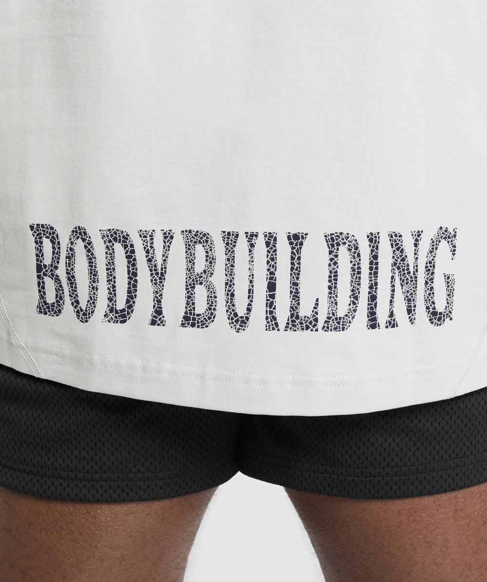 Bodybuilding Graphic Short Sleeve T-Shirt - Metal Grey