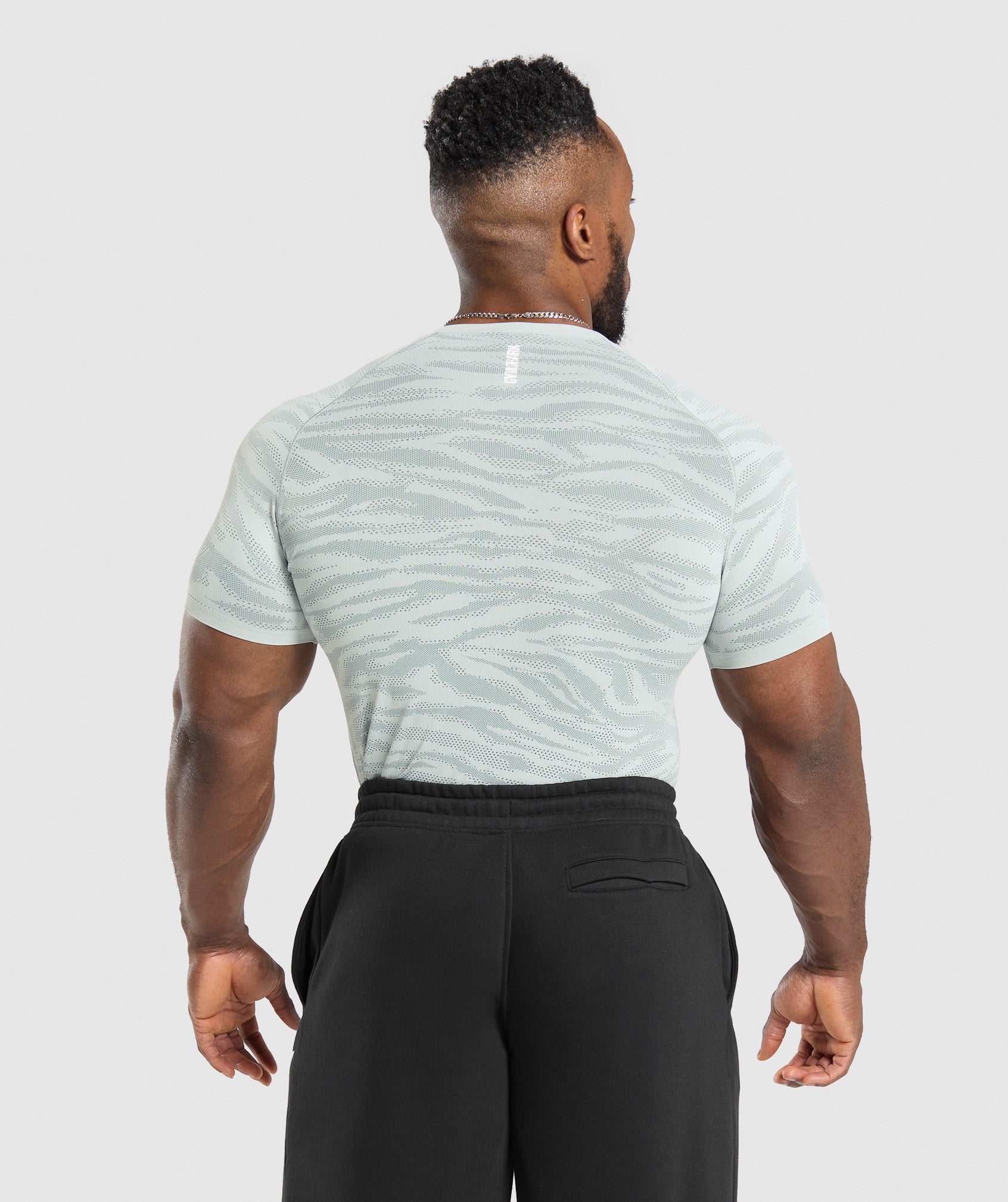Geo Animal Seamless T-Shirt - Cool Blue/Cargo Blue